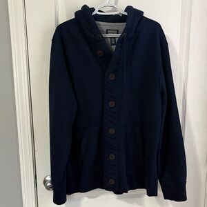 Cherokee Navy Hooded Jacket with Buttons